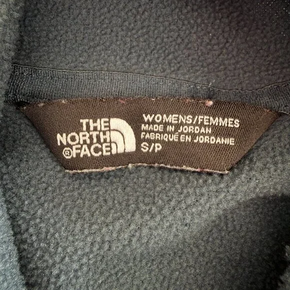 NORTH FACE Novelty Glacier Fleece Funnelneck Pullover Shirt Ink Blue Small - Picture 12 of 13